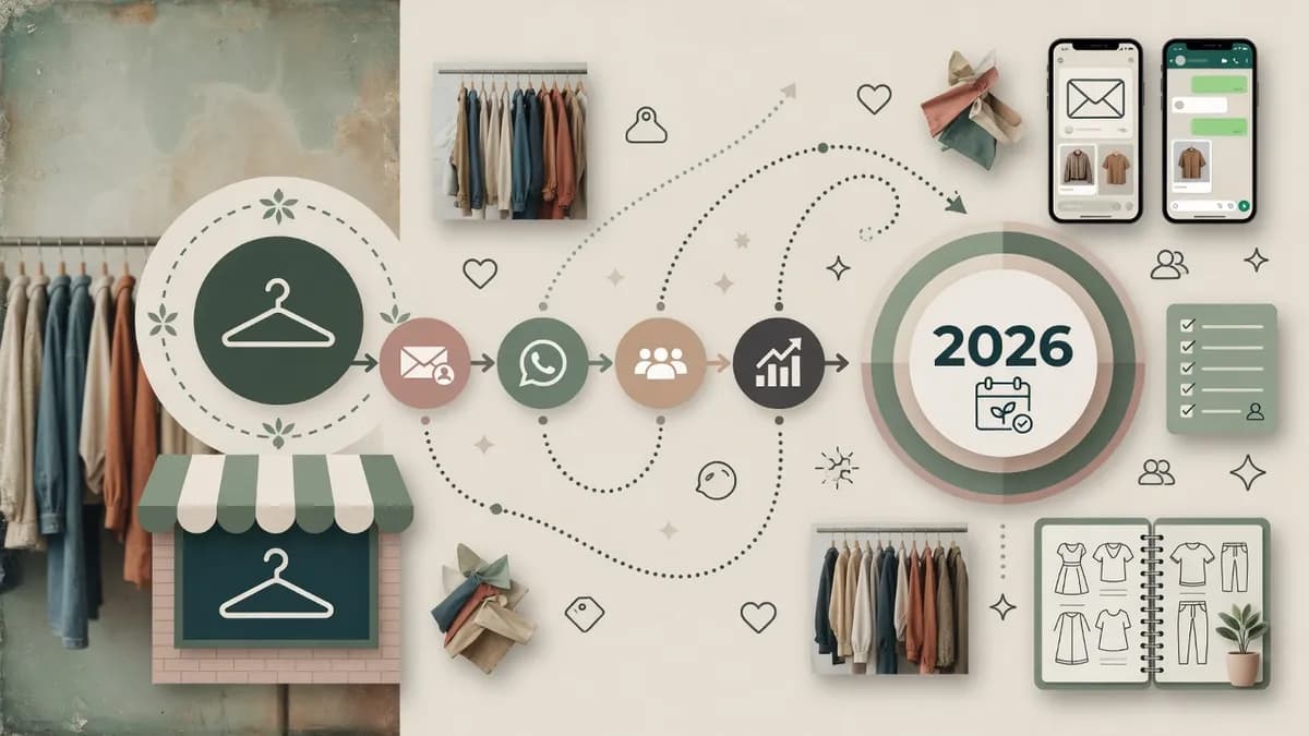 Email és WhatsApp marketing használt ruhásoknak – Vásárlói lista építése 2026