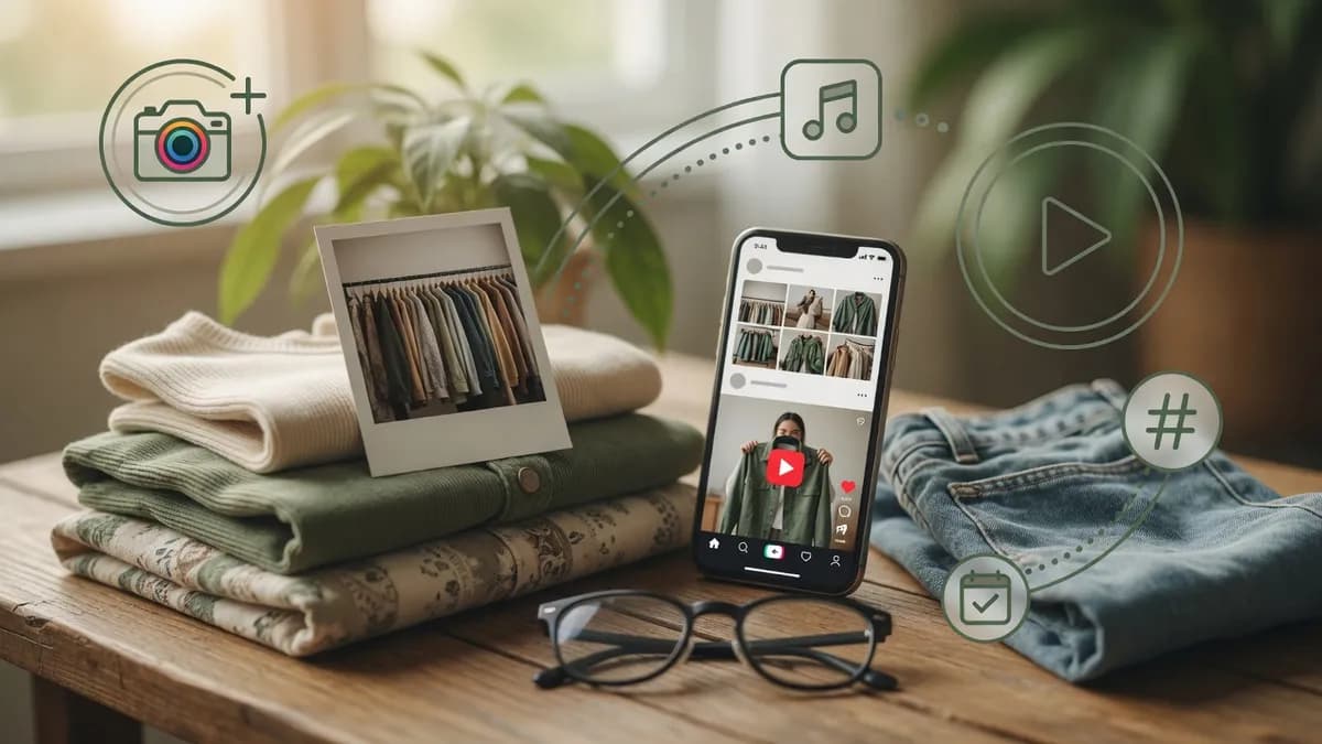 Instagram a TikTok marketing pre predajcov použitého oblečenia – Kompletný sprievodca 2026