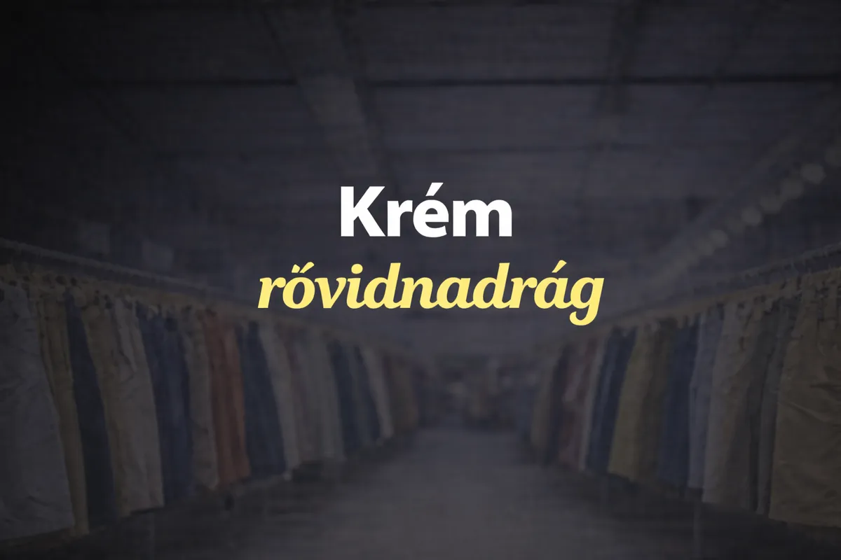 Krém rövidnadrág